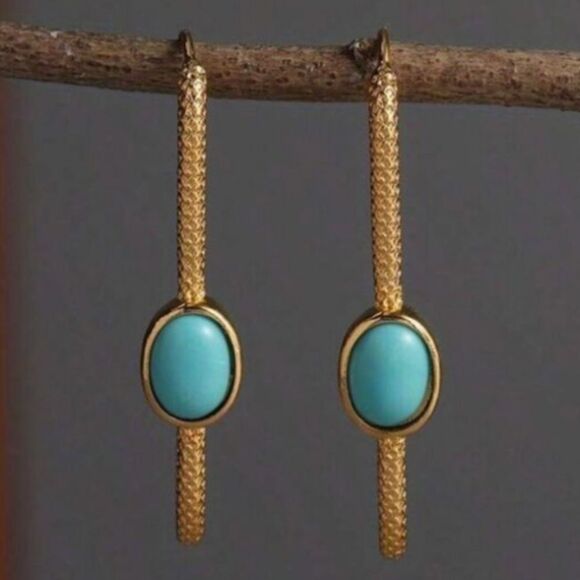 Vintage style hoop earring N509 - Picture 2 of 5